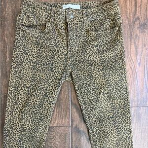 Zara Leopard Print Skinny Jeans